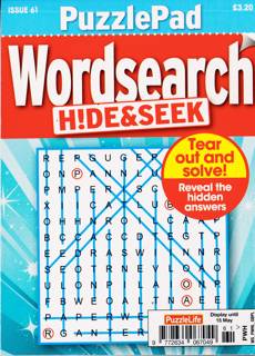 Puzzlelife Ppad Wordsearch H&S Magazine Issue NO 61