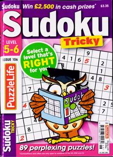 Puzzlelife Sudoku Lev 5 And 6 Magazine Issue NO 106