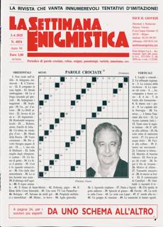 La Settimana Enigmistica Magazine Issue NO 4854