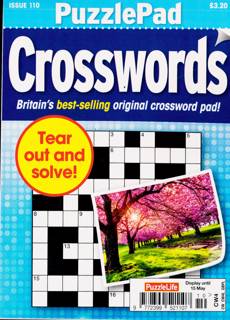 Puzzlelife Ppad Crossword Magazine Issue NO 110