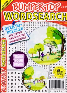 Bumper Top Wordsearch Magazine Issue NO 218