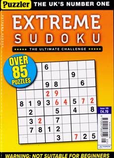 Extreme Sudoku Magazine Issue NO 105