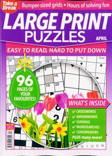 Tab Big Bett Large Print Puzz Magazine Issue NO 4