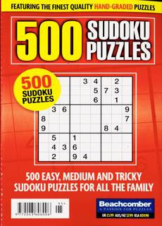 500 Sudoku Puzzles Magazine Issue NO 95