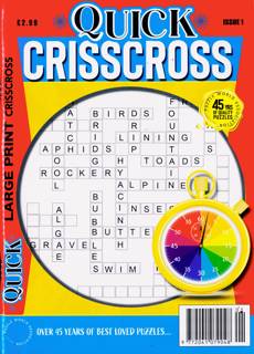 Quick Criss Cross Magazine Issue NO 1