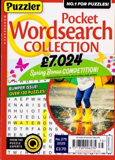 Puzzler Q Pock Wordsearch Magazine Issue NO 275