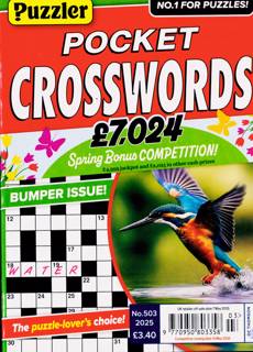 Puzzler Pocket Crosswords Magazine Issue NO 503