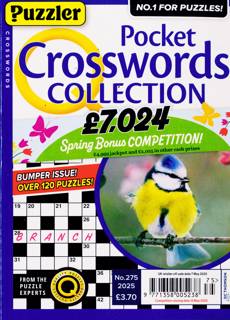 Puzzler Q Pock Crosswords Magazine Issue NO 275