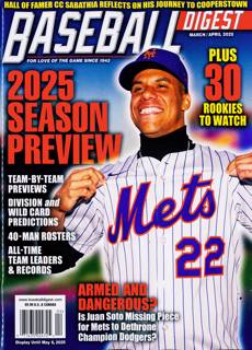 Baseball Digest Magazine Issue MAR/APR25