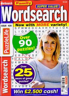 Family Wordsearch Magazine Issue NO 420