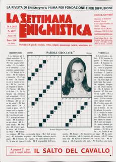 La Settimana Enigmistica Magazine Issue NO 4857