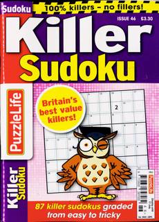 Puzzlelife Killer Sudoku Magazine Issue NO 46