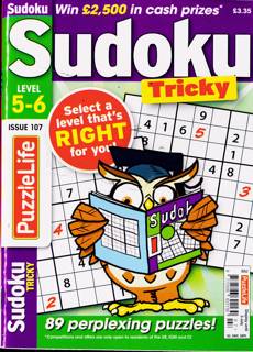 Puzzlelife Sudoku Lev 5 And 6 Magazine Issue NO 107