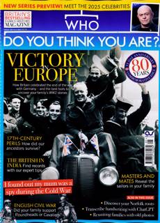 Who Do You Think You Are Magazine Issue MAY 25