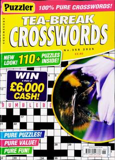 Puzzler Tea Break Crosswords Magazine Issue NO 358