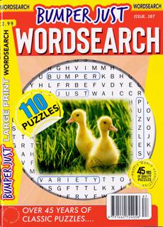Bumper Just Wordsearch Magazine Issue NO 287
