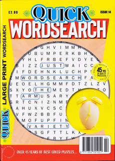 Quick Wordsearch Magazine Issue NO 14