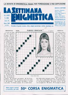 La Settimana Enigmistica Magazine Issue NO 4861