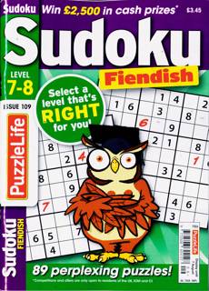 Puzzlelife Sudoku L7&8 Magazine Issue NO 109