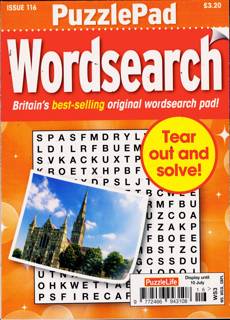 Puzzlelife Ppad Wordsearch Magazine Issue NO 116