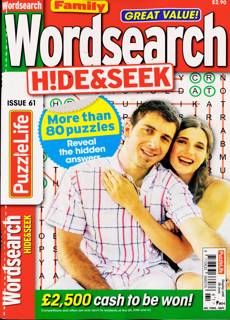 Family Wordsearch Hide Seek Magazine Issue NO 61