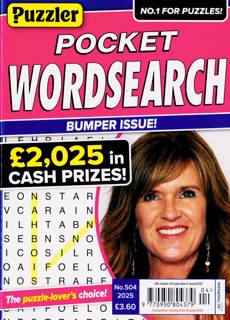 Puzzler Pocket Wordsearch Magazine Issue NO 504