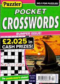 Puzzler Pocket Crosswords Magazine Issue NO 504