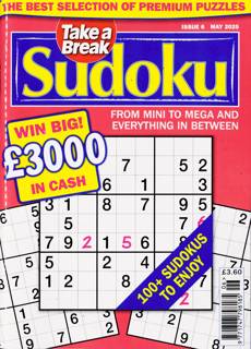 Take A Break Sudoku Magazine Issue NO 6