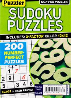 Puzzler Sudoku Puzzles Magazine Issue NO 262