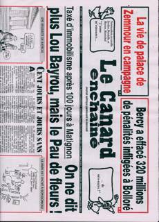 Le Canard Enchaine Magazine Issue NO5446