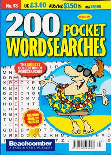 200 Pocket Wordsearches Magazine Issue NO 93