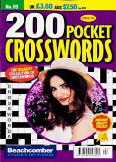 200 Pocket Crosswords Magazine Issue NO 93