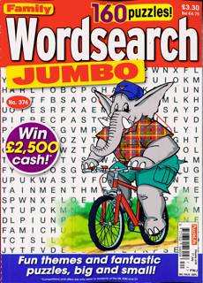 Family Wordsearch Jumbo Magazine Issue NO 374