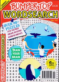 Bumper Top Wordsearch Magazine Issue NO 219