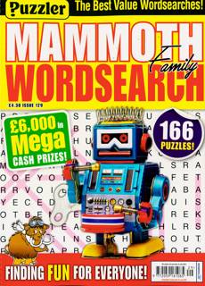 Puzz Mammoth Fam Wordsearch Magazine Issue NO 129