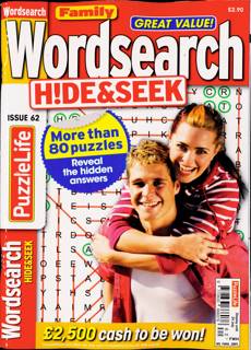 Family Wordsearch Hide Seek Magazine Issue NO 62