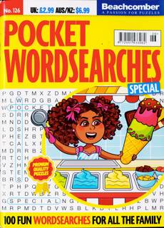 Pocket Wordsearch Special Magazine Issue NO 126