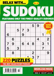 Relax With Sudoku Magazine Issue NO 43