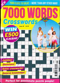 7000 Word Crosswords Magazine Issue NO 49