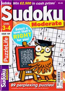 Puzzlelife Sudoku L 3 4 Magazine Issue NO 109