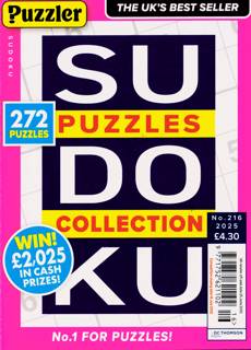 Puzzler Sudoku Puzzle Collection Magazine Issue NO 216