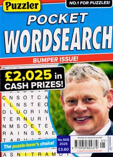 Puzzler Pocket Wordsearch Magazine Issue NO 505