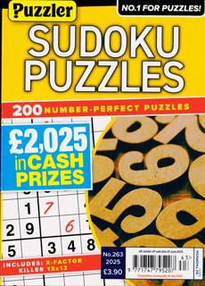 Puzzler Sudoku Puzzles Magazine Issue NO 263