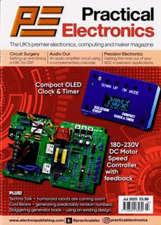 Practical Electronics Magazine Issue JUL 25