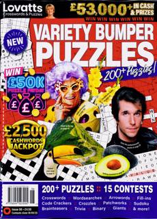 Lovatts Variety Bump Puzzles Magazine Issue NO 6