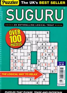 Puzzler Suguru Magazine Issue NO 142