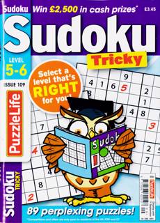 Puzzlelife Sudoku Lev 5 And 6 Magazine Issue NO 109