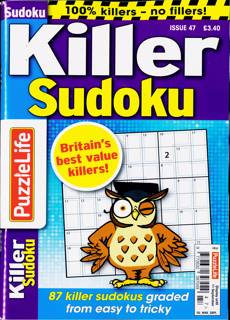 Puzzlelife Killer Sudoku Magazine Issue NO 47