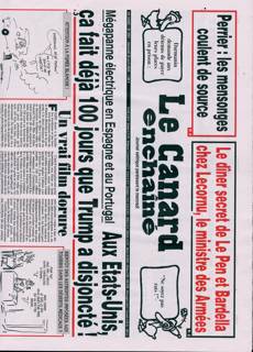 Le Canard Enchaine Magazine Issue NO5451