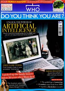 Who Do You Think You Are Magazine Issue JUL 25